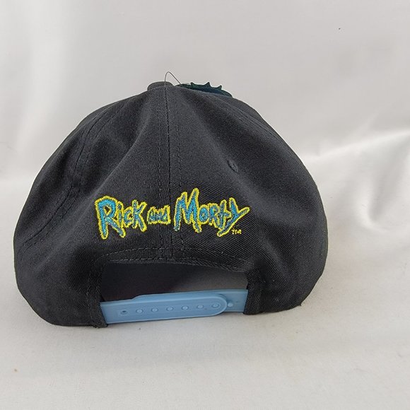 Rick and Morty Snapback Hat Baseball Cap Vindicator Cosplay Costume Black Blue - Picture 2 of 6